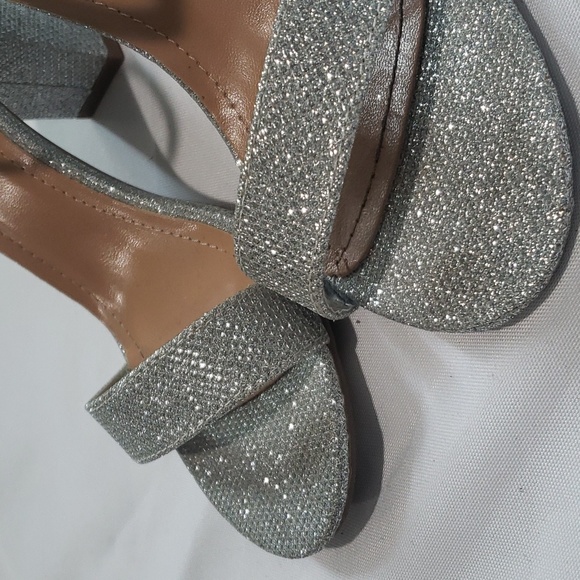 Silver Open Toe Heels - Picture 11 of 13